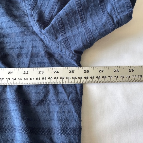 Old Navy Men's Everyday Shirt Textured Short Sleeve Button Up Blue Size XXL - Picture 10 of 13